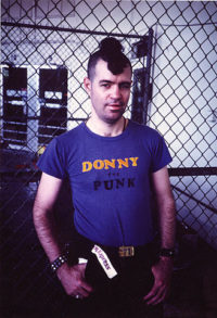 Stephen Donaldson, wearing a "Donny the Punk" teeshirt